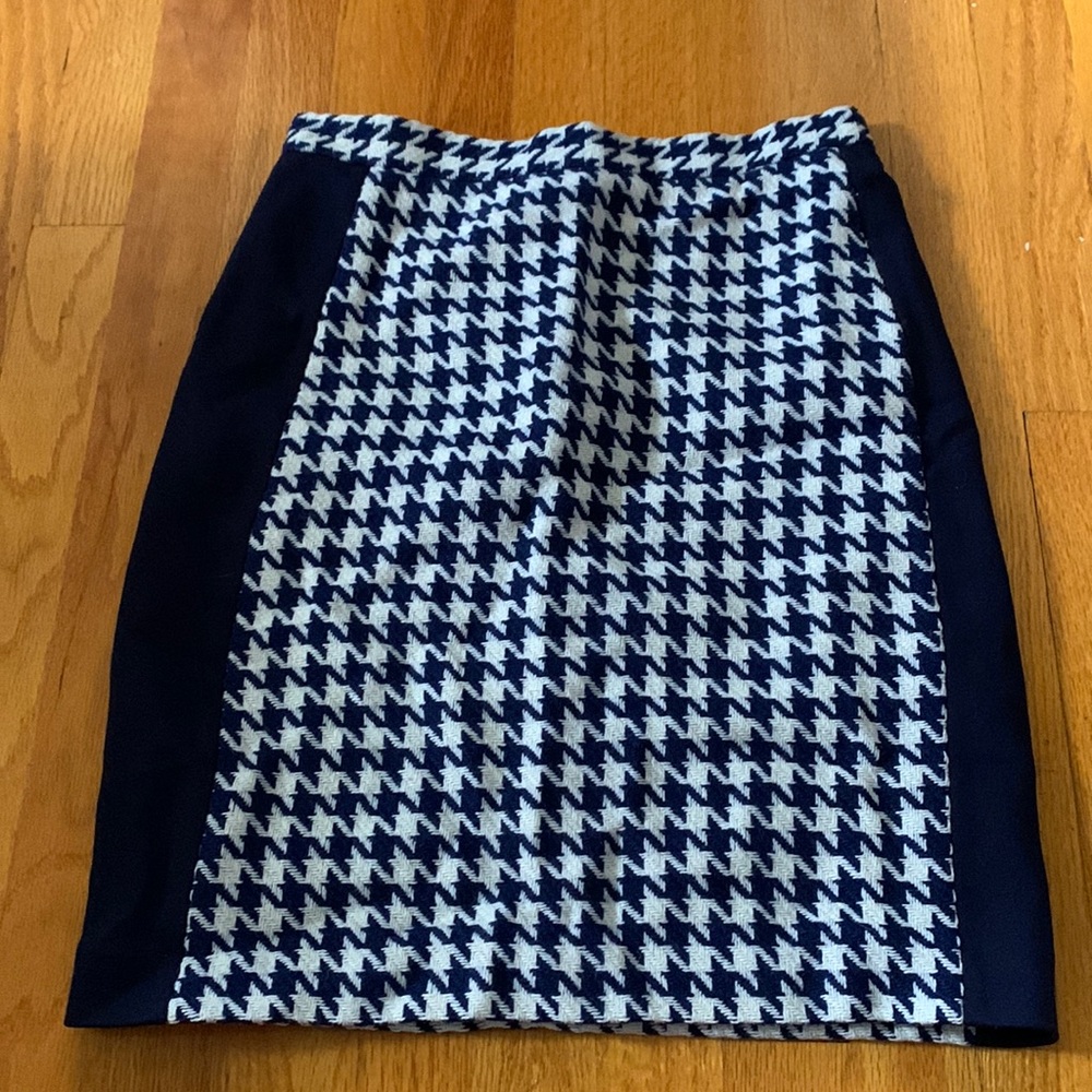 Ll bean houndstooth skirt